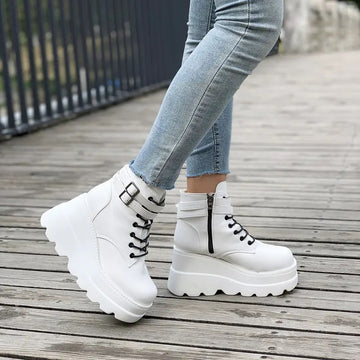 Platform Wedge Boots