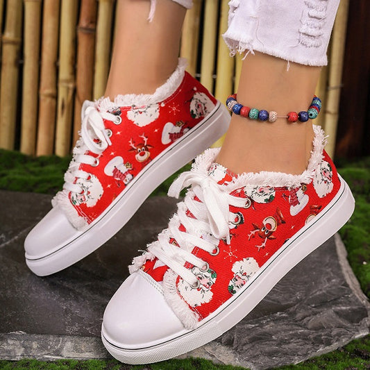 Santas Claus Canvas Schoenen