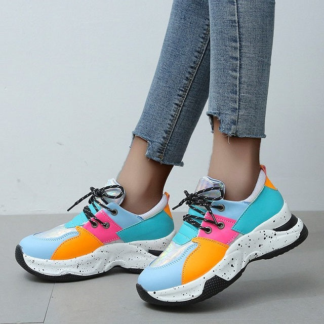 Colorblock Platform Schoenen