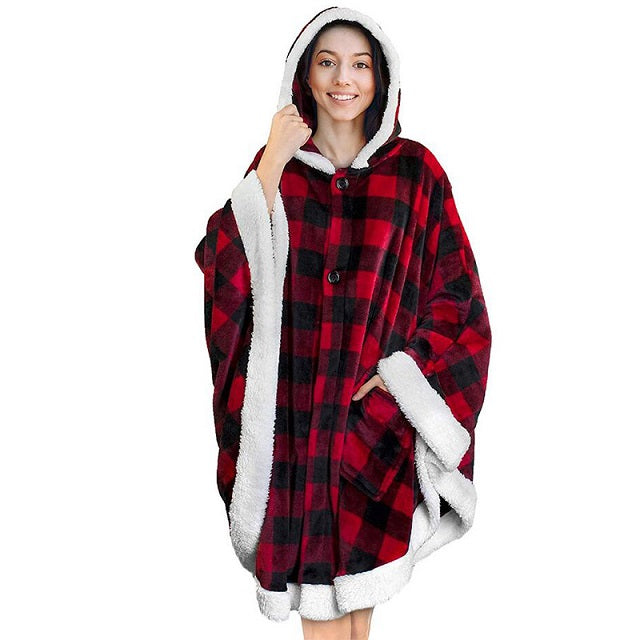 Poncho Hoodie Deken