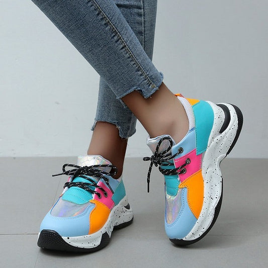 Colorblock Platform Schoenen