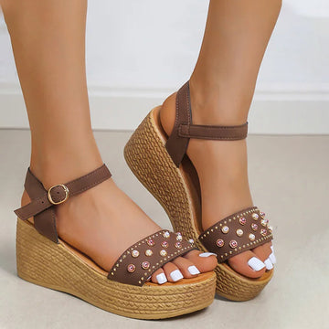 Casual Sandalen Met Sleehak