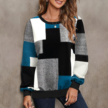 Casual Geruit Sweatshirt