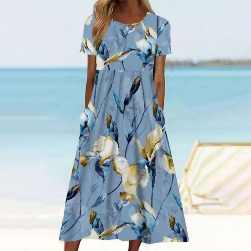 Casual Jurk Met Bloemenprint