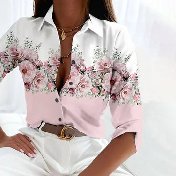 Casual Blouse Met Bloemenprint