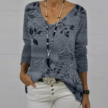 Vintage T-Shirt Met Bloemenprint