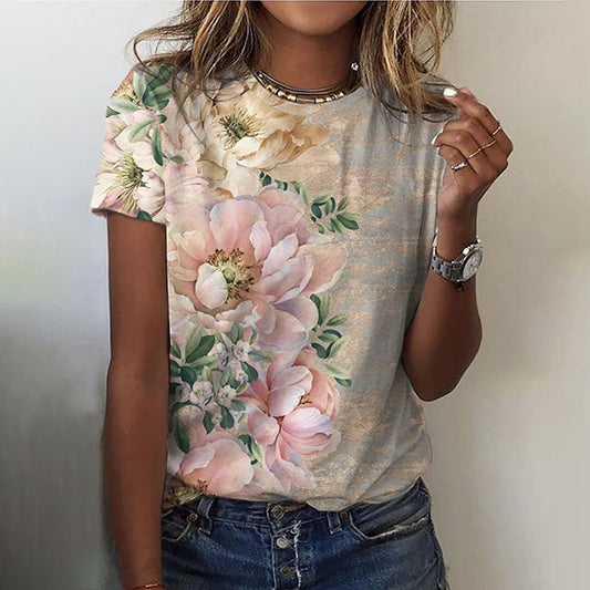 Bloemen Casual T-Shirt