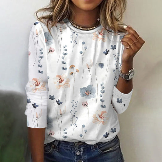 T-Shirt Met Bloemenprint