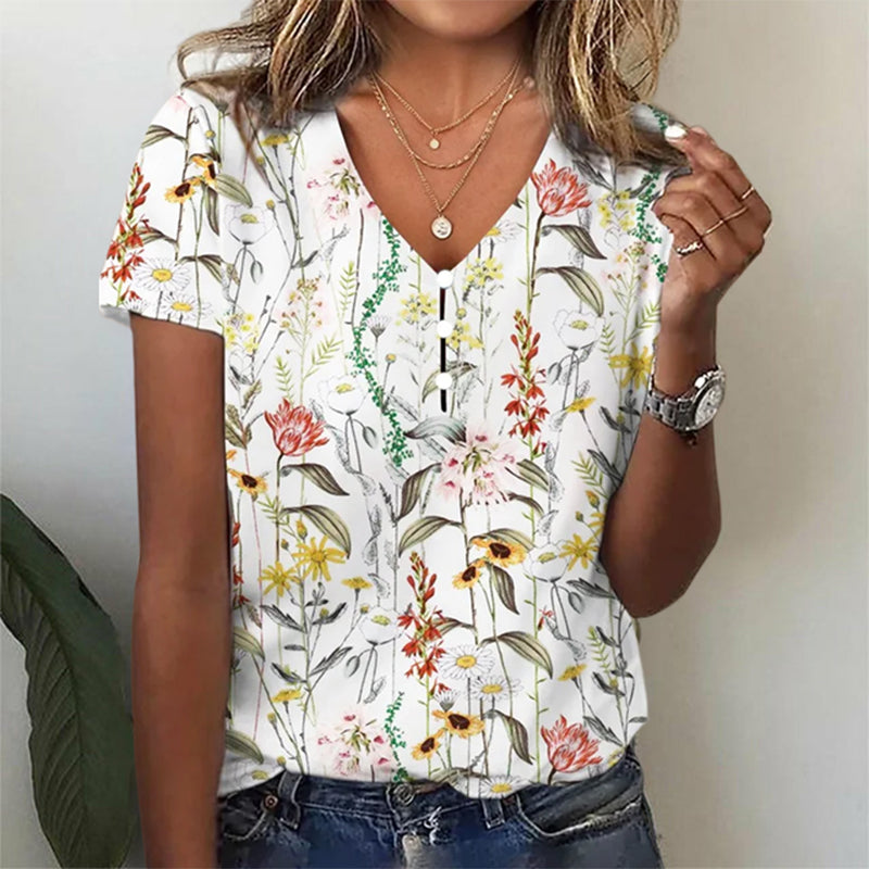 Casual Blouse Met Bloemenprint