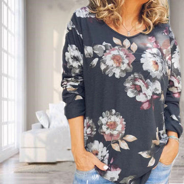 T-Shirt Met Bloemenprint