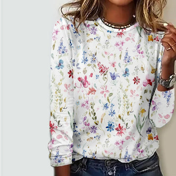 T-Shirt Met Bloemenprint