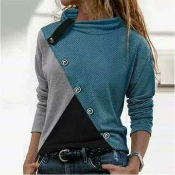 Casual Patchwork Blouse