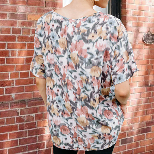 Casual Blouse Met Bloemenprint