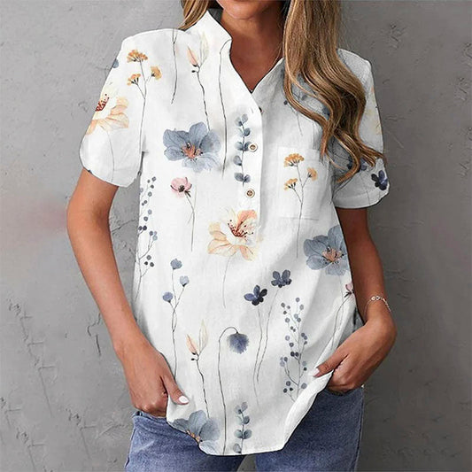 Casual Blouse Met Bloemenprint