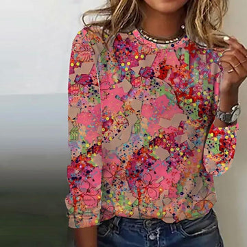 T-Shirt Met Bloemenprint