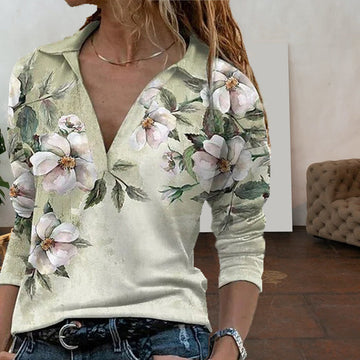 Casual Blouse Met Bloemenprint