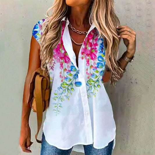 Casual Blouse Met Bloemenprint