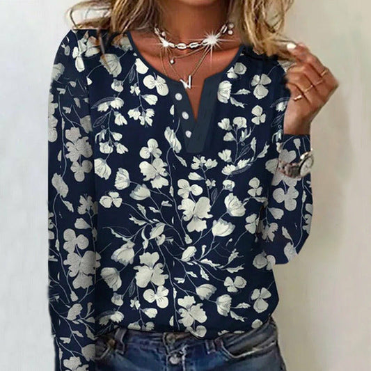 Casual Blouse Met Bloemenprint