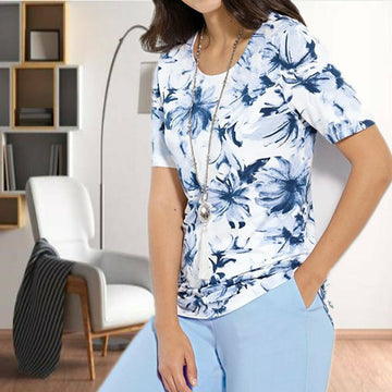 T-Shirt Met Bloemenprint