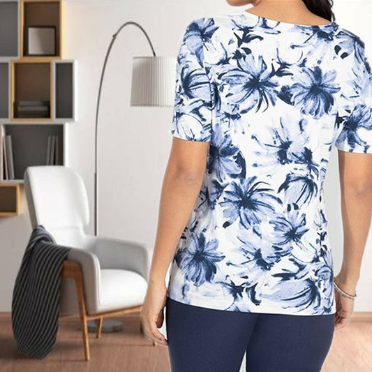 T-Shirt Met Bloemenprint