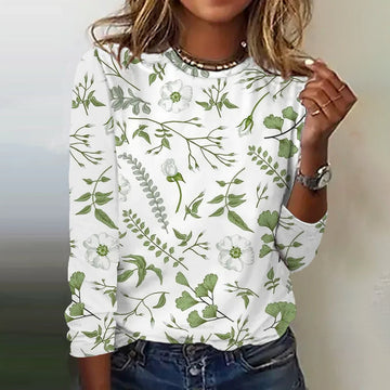 T-Shirt Met Bloemenprint