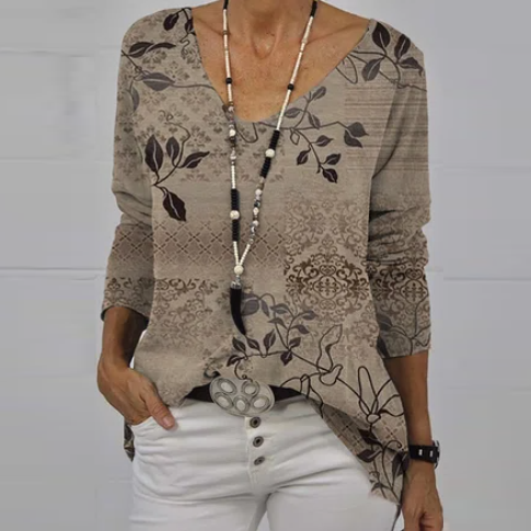 Vintage T-Shirt Met Bloemenprint
