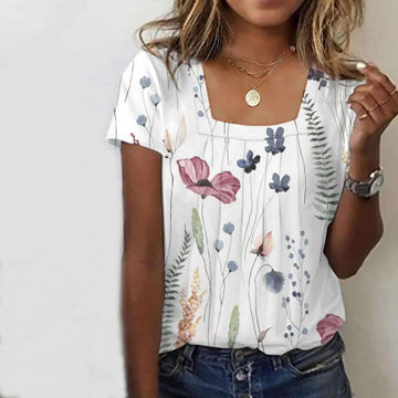 Casual Bloemen T-Shirt