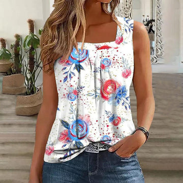 Tanktop Met Frisse Bloemenprint