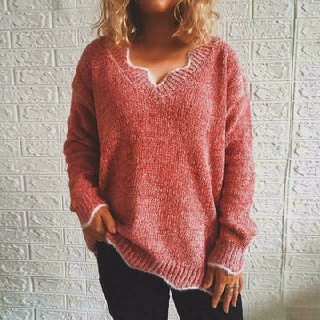 Effen Kleur Casual Trui