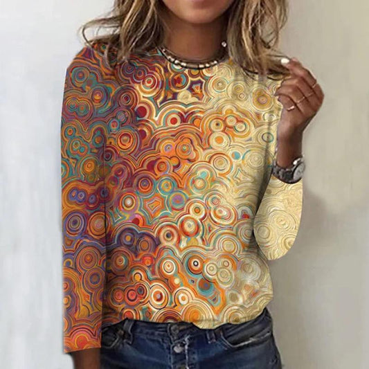 Vintage T-Shirt Met Kleurovergang
