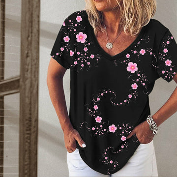 T-Shirt Met Bloemenprint