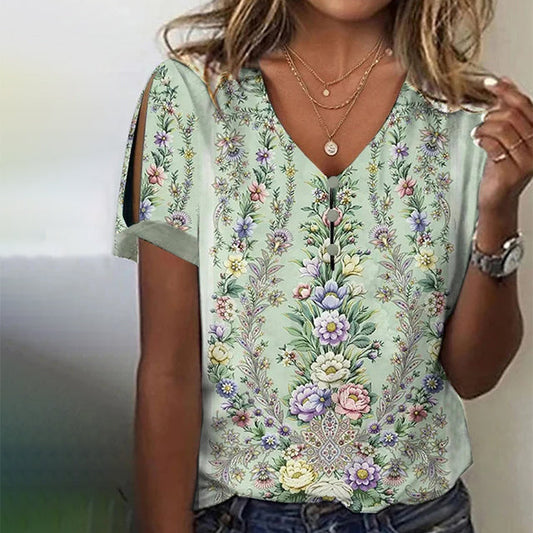 Casual Blouse Met Bloemenprint