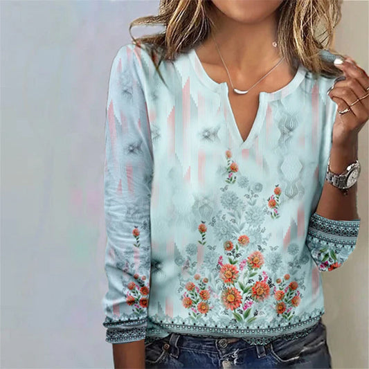 Casual Blouse Met Bloemenprint