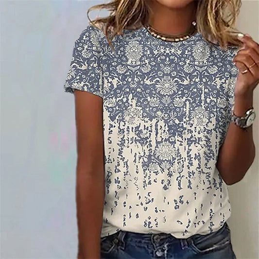 T-Shirt Met Vintage Print