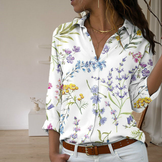 Casual Blouse Met Bloemenprint