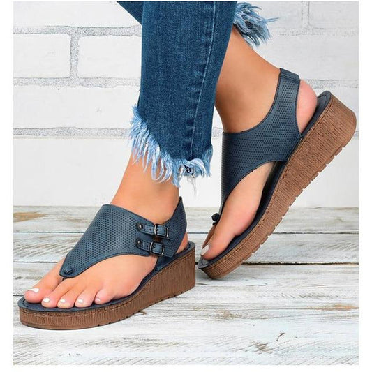 Casual Sandalen Met Sleehak