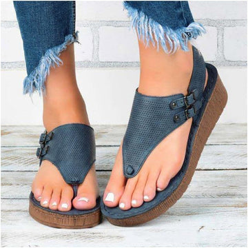 Casual Sandalen Met Sleehak