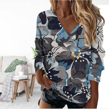 Casual Blouse Met Bloemenprint